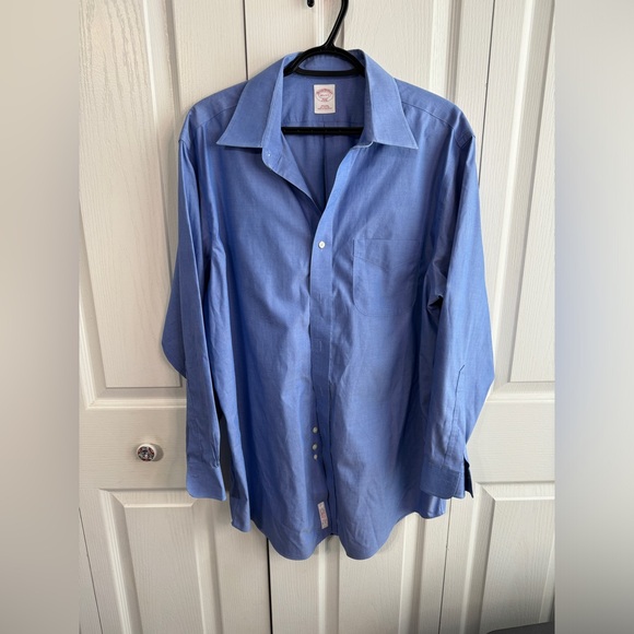 Brooks Brothers 346 blue long sleeve button up size 16 1/2 - 2/3 - Picture 1 of 4